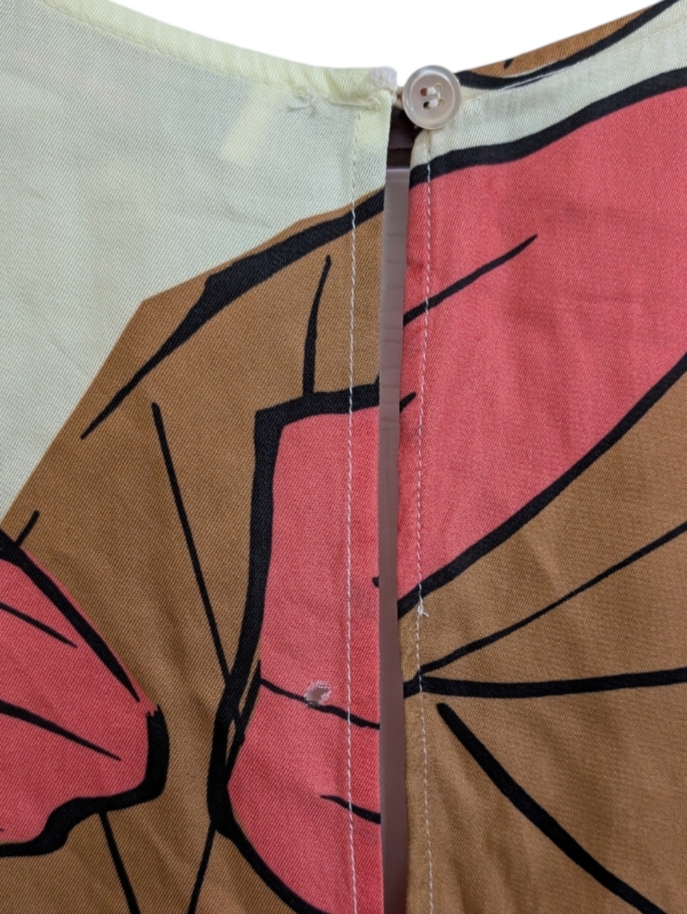 JUCCA Italy NWT Floral Viscose V-Neck Midi Dress 42 / Small - Picture 4 of 8